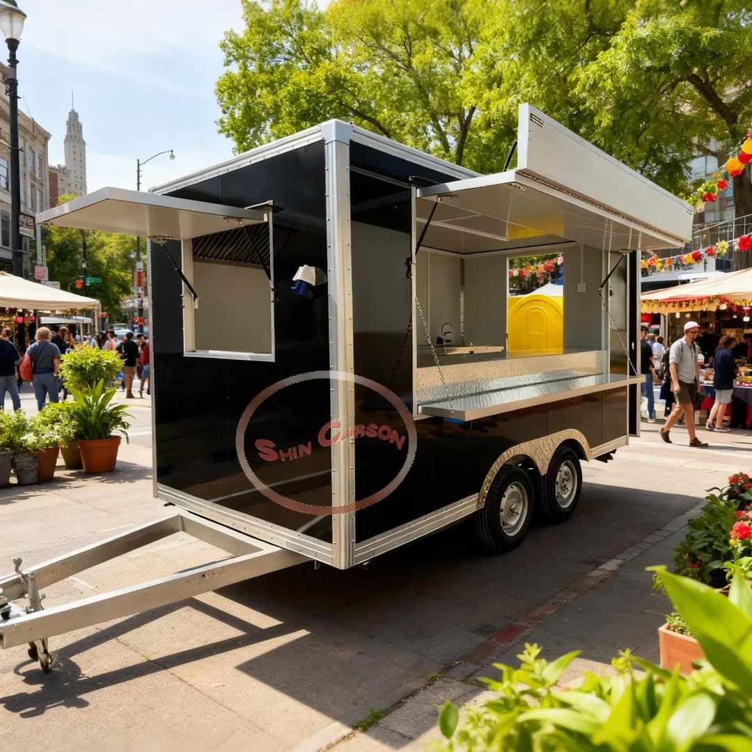 Commercial Kitchen Vendor - مقطورات الطعام التجارية لبائع الكريب والتاكو،