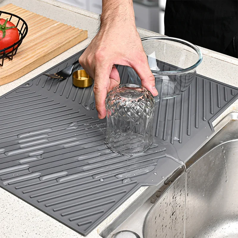 Commercial Kitchen Floor Drain - حصيرة تصريف الأطباق من السيليكون، حصيرة