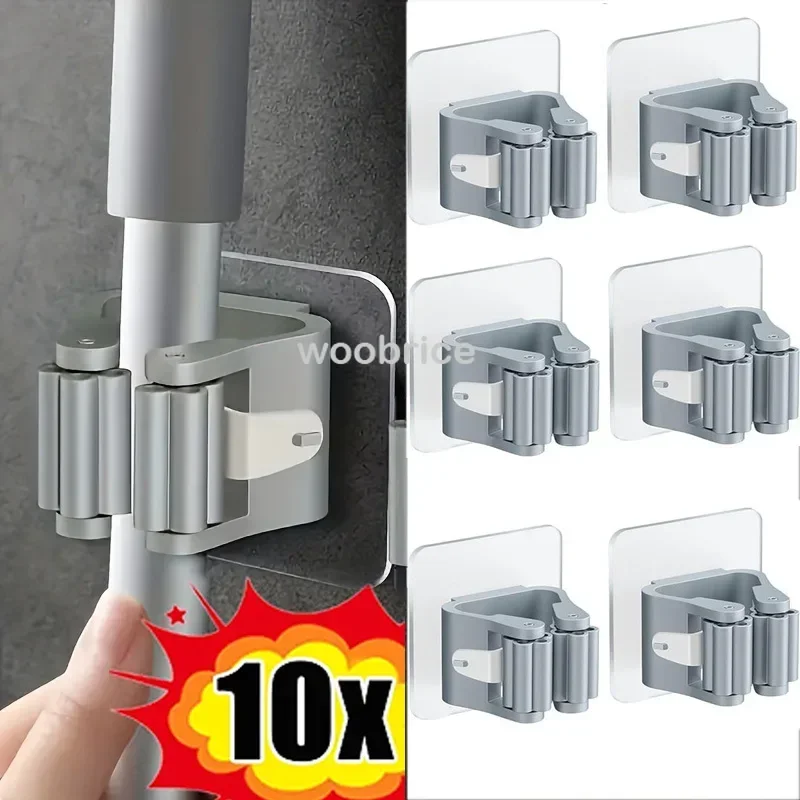 Commercial Kitchen Utensil Holder - حامل ممسحة ذاتي اللصق، حامل مكنسة