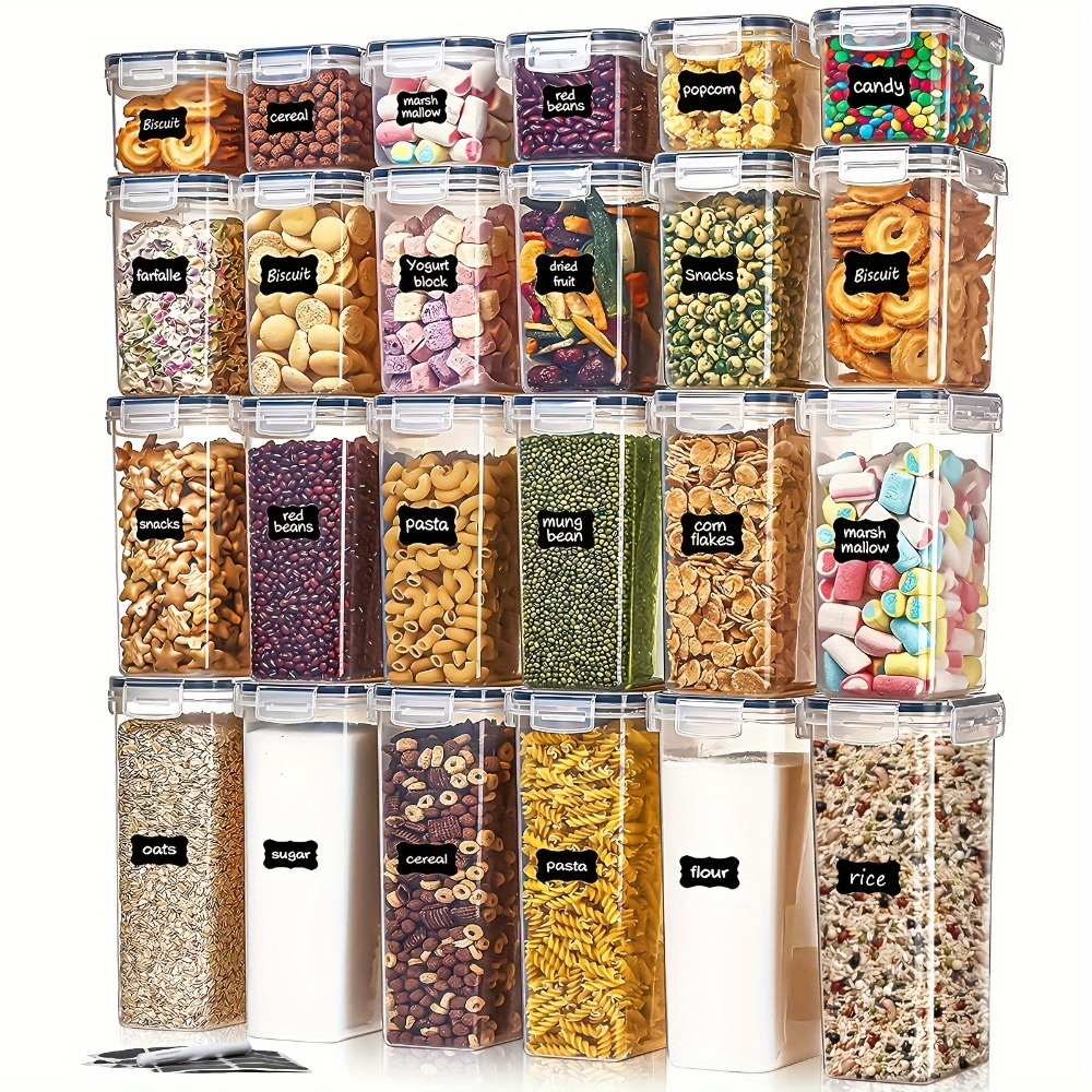 Commercial Kitchen Utensil Holder - 24 قطعة من حاويات تخزين الطعام،