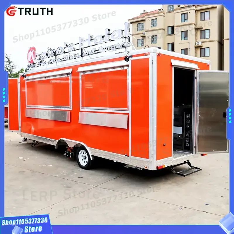 Commercial Kitchen Vendor - عربة طعام متنقلة مجهزة بالكامل لبيع