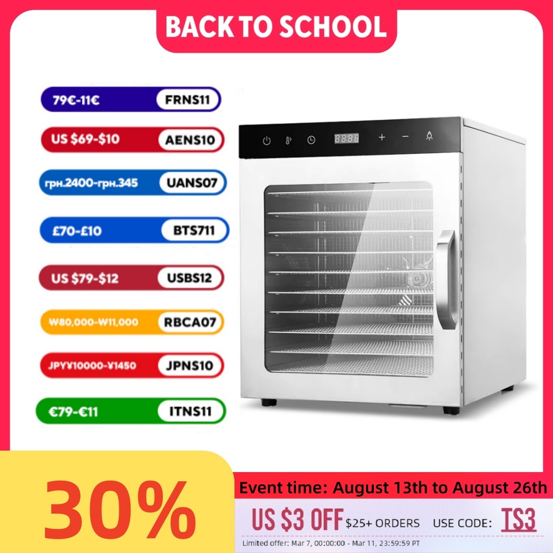 Commercial Food Dehydrator - 10 طبقة الغذاء الجفاف آلة الفواكه