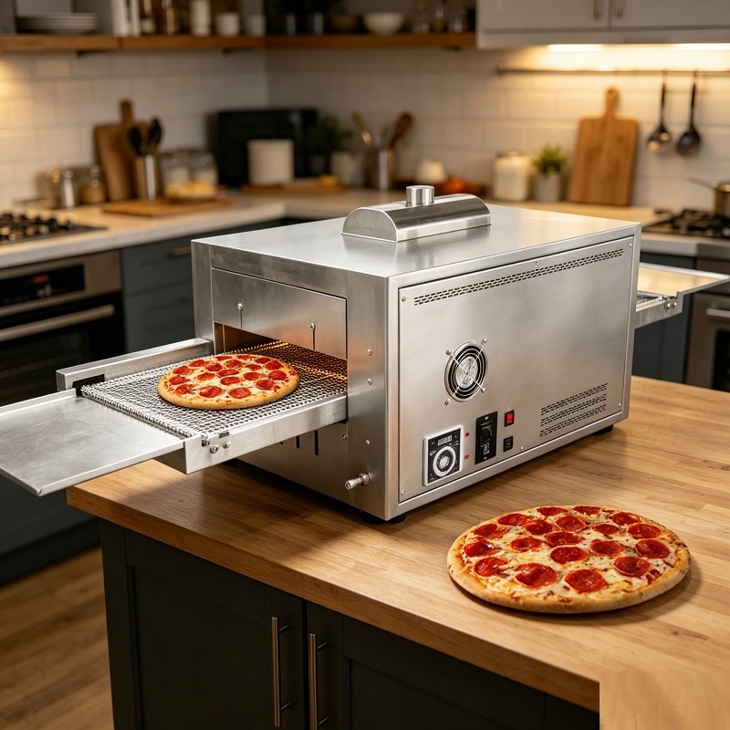 Pizza Conveyor Oven - فرن بيتزا تجاري يعمل بالغاز مع