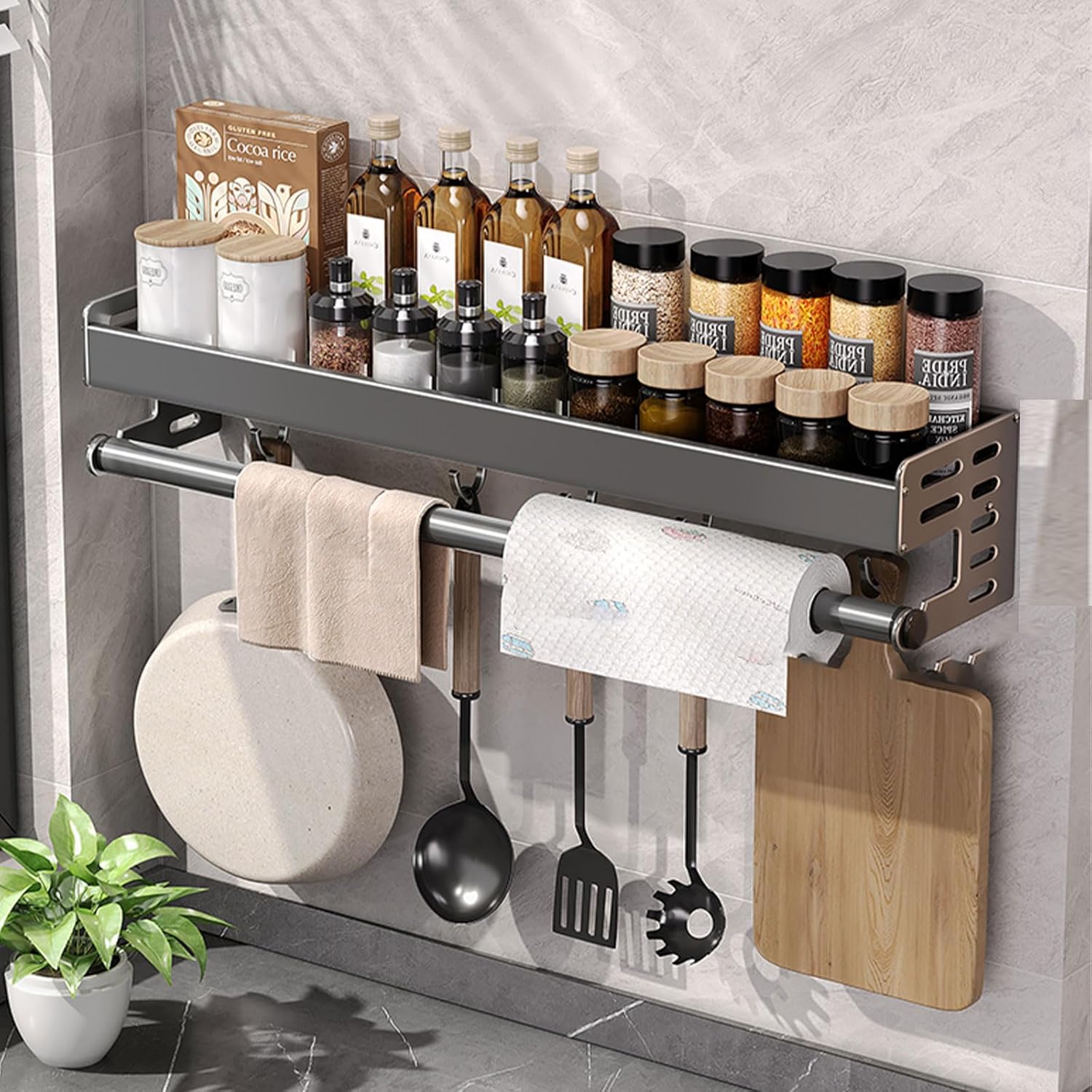 Commercial Kitchen Wall Shelves - حامل أدوات مثبت على الحائط، رف