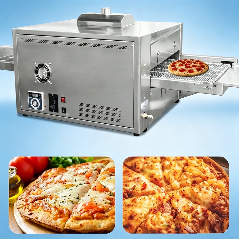 Pizza Conveyor Oven - فرن بيتزا متعدد الطاقة يعمل بالكهرباء/الغاز/الغاز