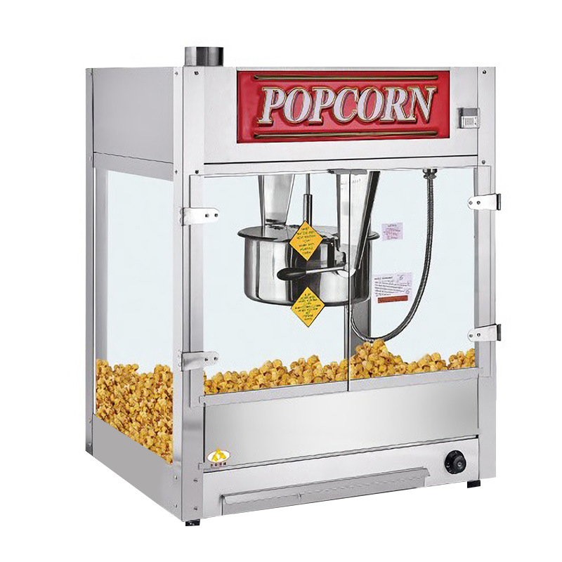 Commercial Popcorn Machine - آلة صنع الفشار التجارية الأوتوماتيكية الكهربائية،