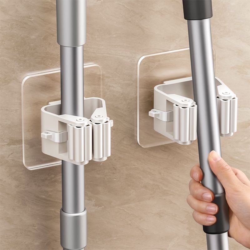 Commercial Kitchen Utensil Holder - خطافات لاصقة بدون حفر لتعليق الممسحة