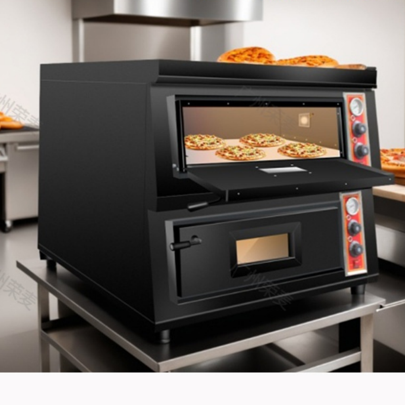 Pizza Conveyor Oven - فرن بيتزا ذو طابقين تجاري يعمل
