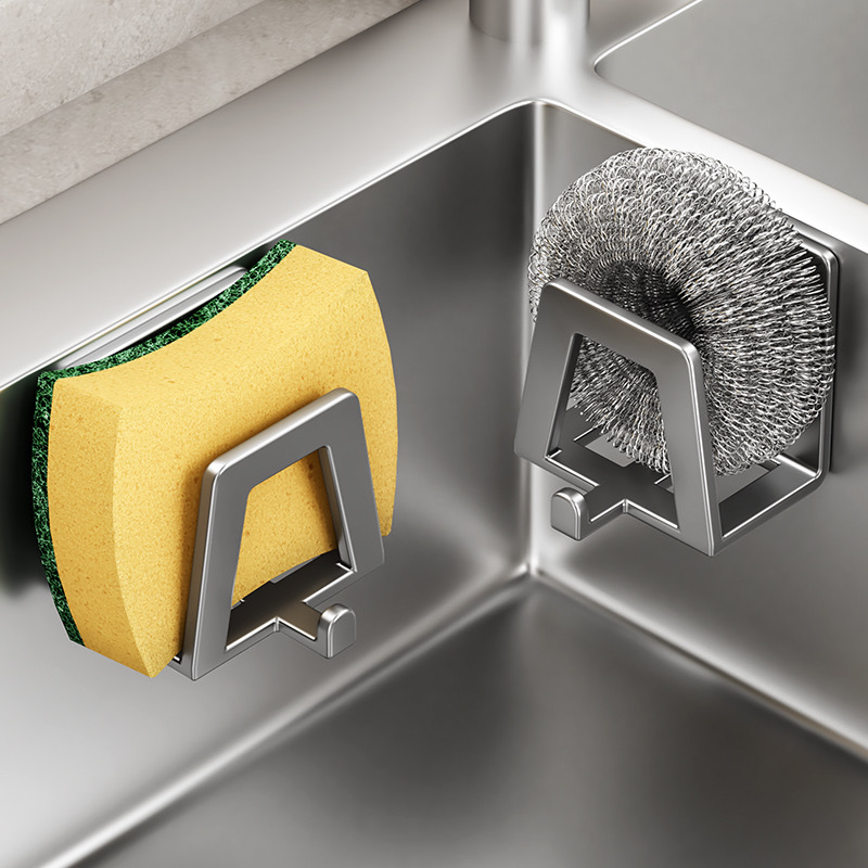 Commercial Kitchen Wall Shelves - حامل إسفنج من الفولاذ المقاوم للصدأ