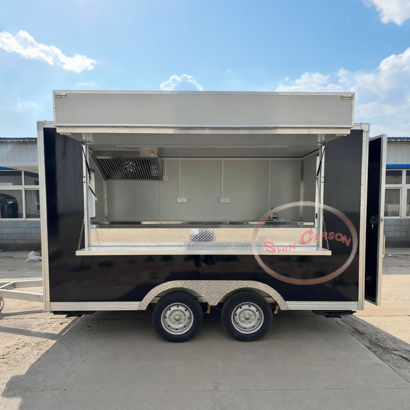 مقطورات الطعام التجارية لبائع  - مراجعة Commercial Kitchen Vendor وسعره