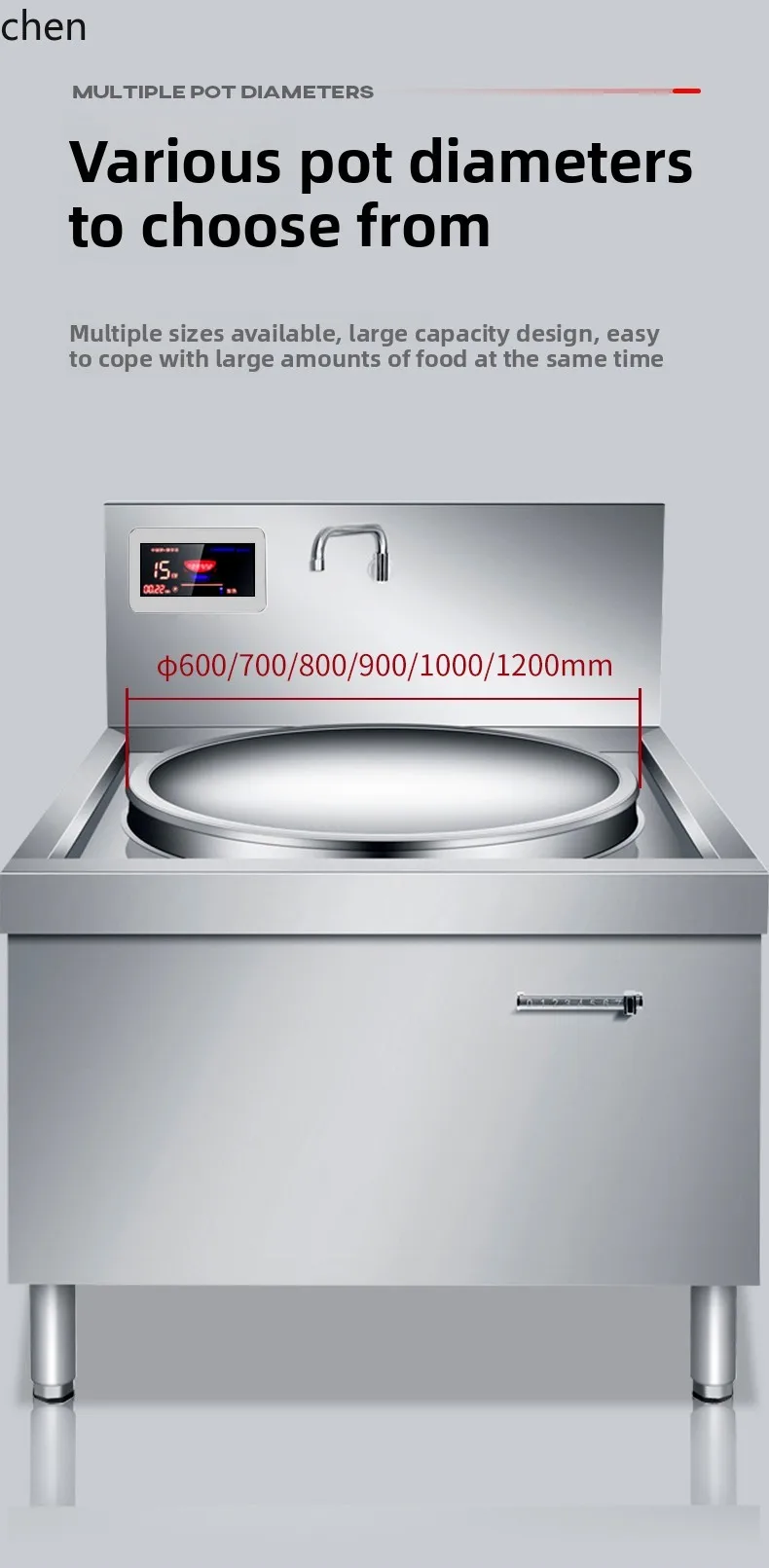 موقد حثي تجاري ZML، موقد كبير  - مراجعة Commercial Kitchen Stove وسعره