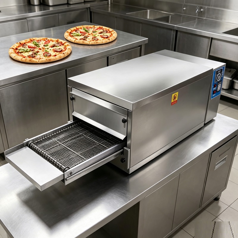 فرن بيتزا تجاري يعمل بالغاز مع - مراجعة Pizza Conveyor Oven وسعره
