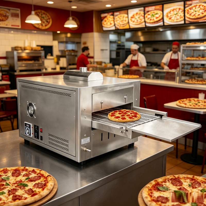 فرن بيتزا تجاري يعمل بالغاز مع - مراجعة Pizza Conveyor Oven وسعره