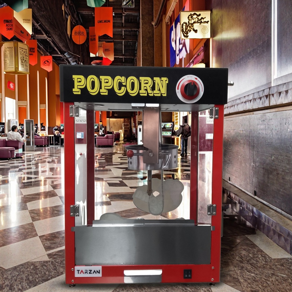 ماكينة صنع الفشار الكهربائية ا - مراجعة Commercial Popcorn Machine وسعره