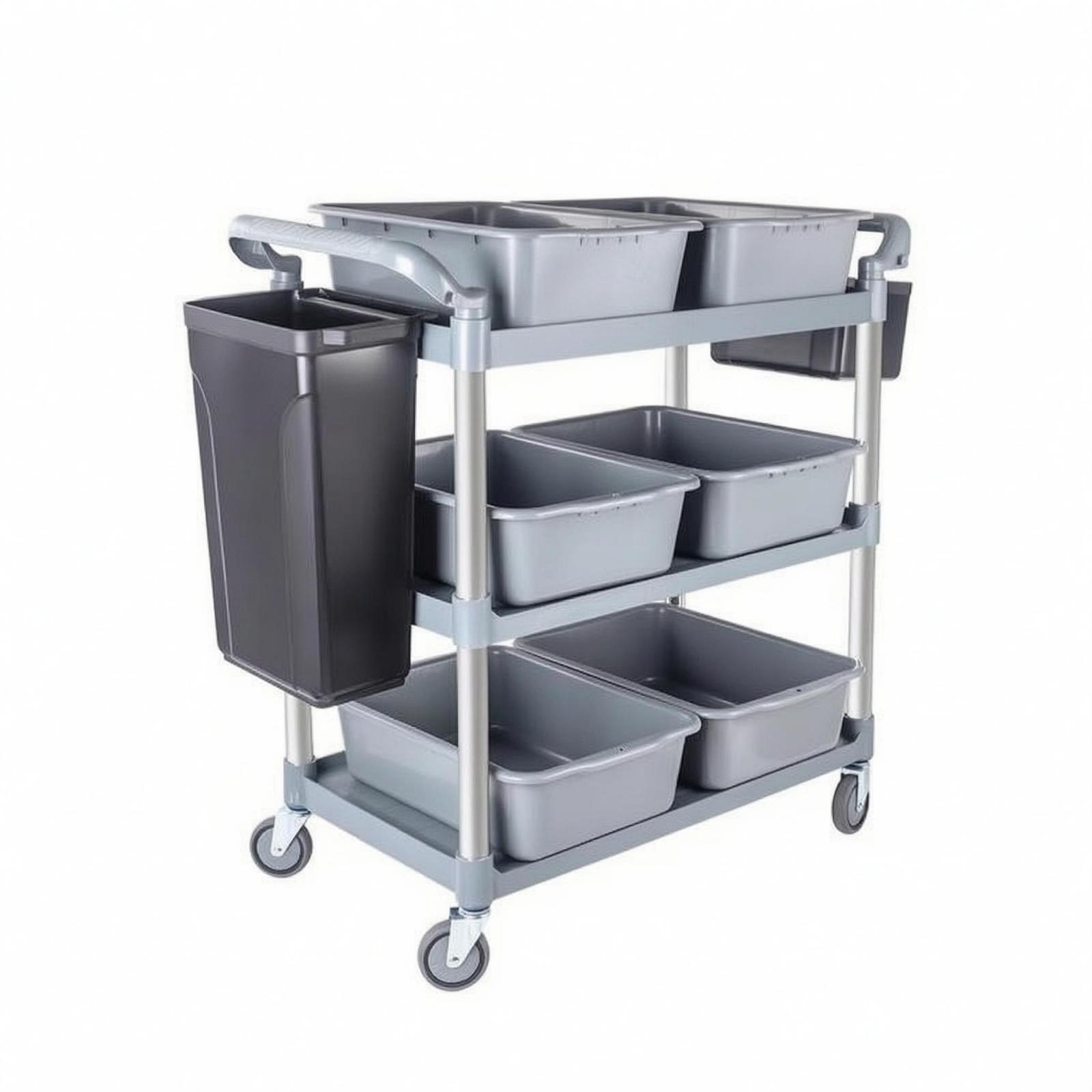 عربة خدمة تجارية متعددة الرفوف - مراجعة Commercial Kitchen Cleaning Services وسعره