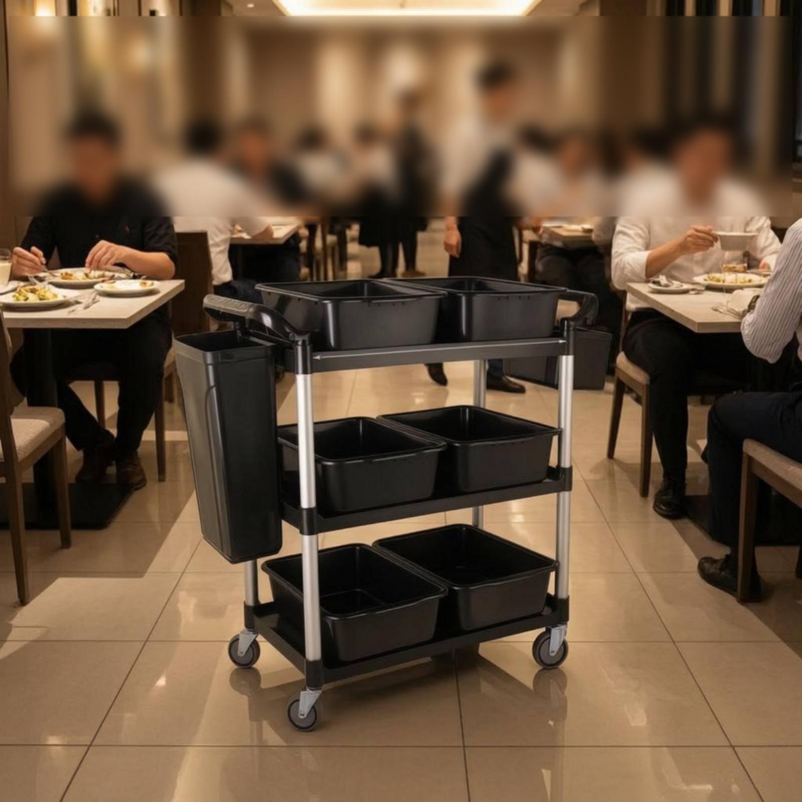 عربة خدمة تجارية متعددة الرفوف - مراجعة Commercial Kitchen Cleaning Services وسعره