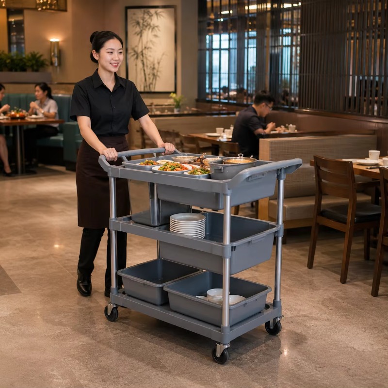 عربة بلاستيكية متحركة لجمع أدو - مراجعة Commercial Kitchen Cleaning Services وسعره