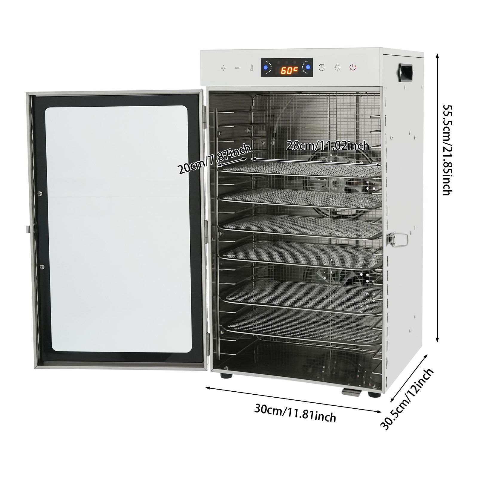 مجفف طعام بـ 18 صينية من الفول - مراجعة Commercial Food Dehydrator وسعره