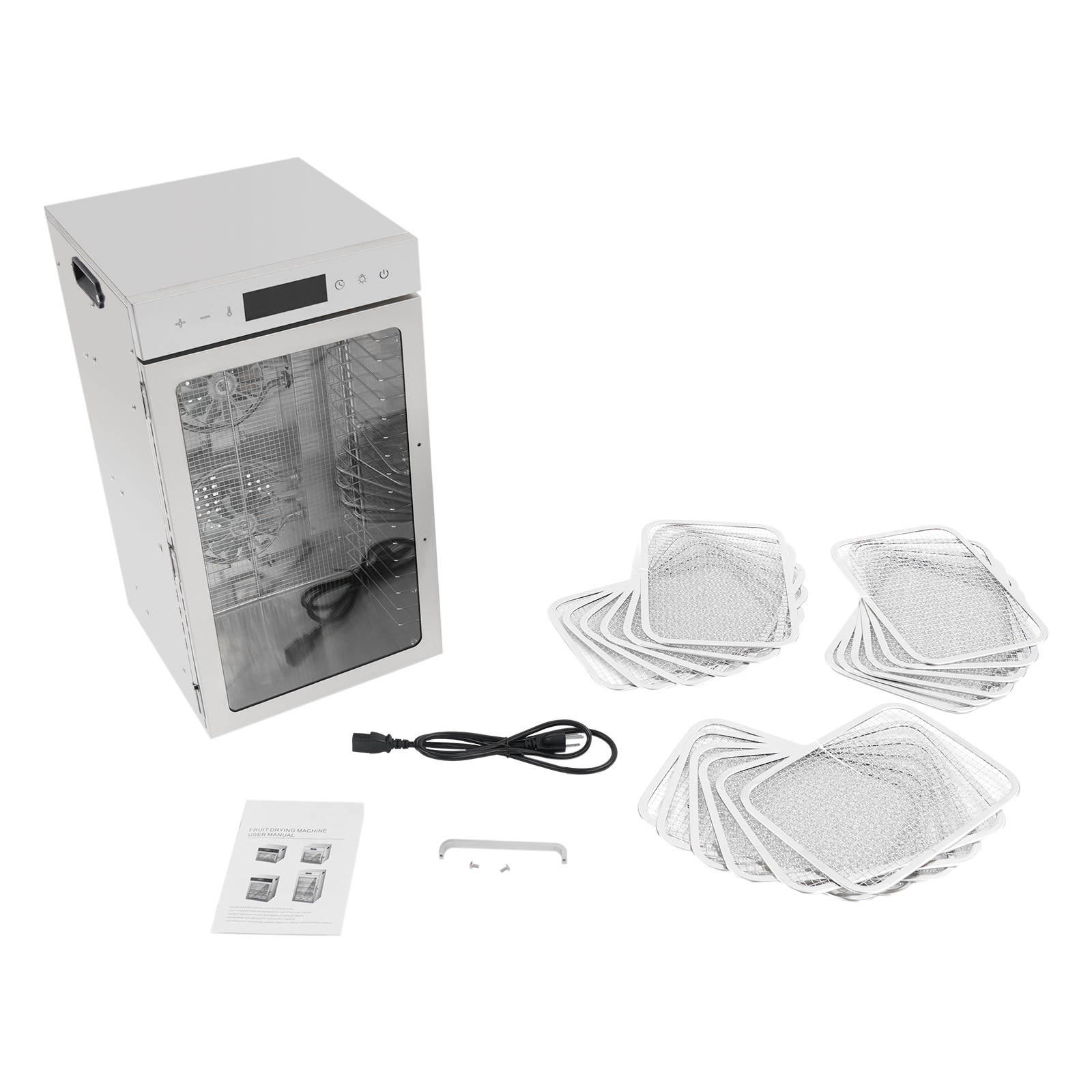 مجفف طعام بـ 18 صينية من الفول - مراجعة Commercial Food Dehydrator وسعره