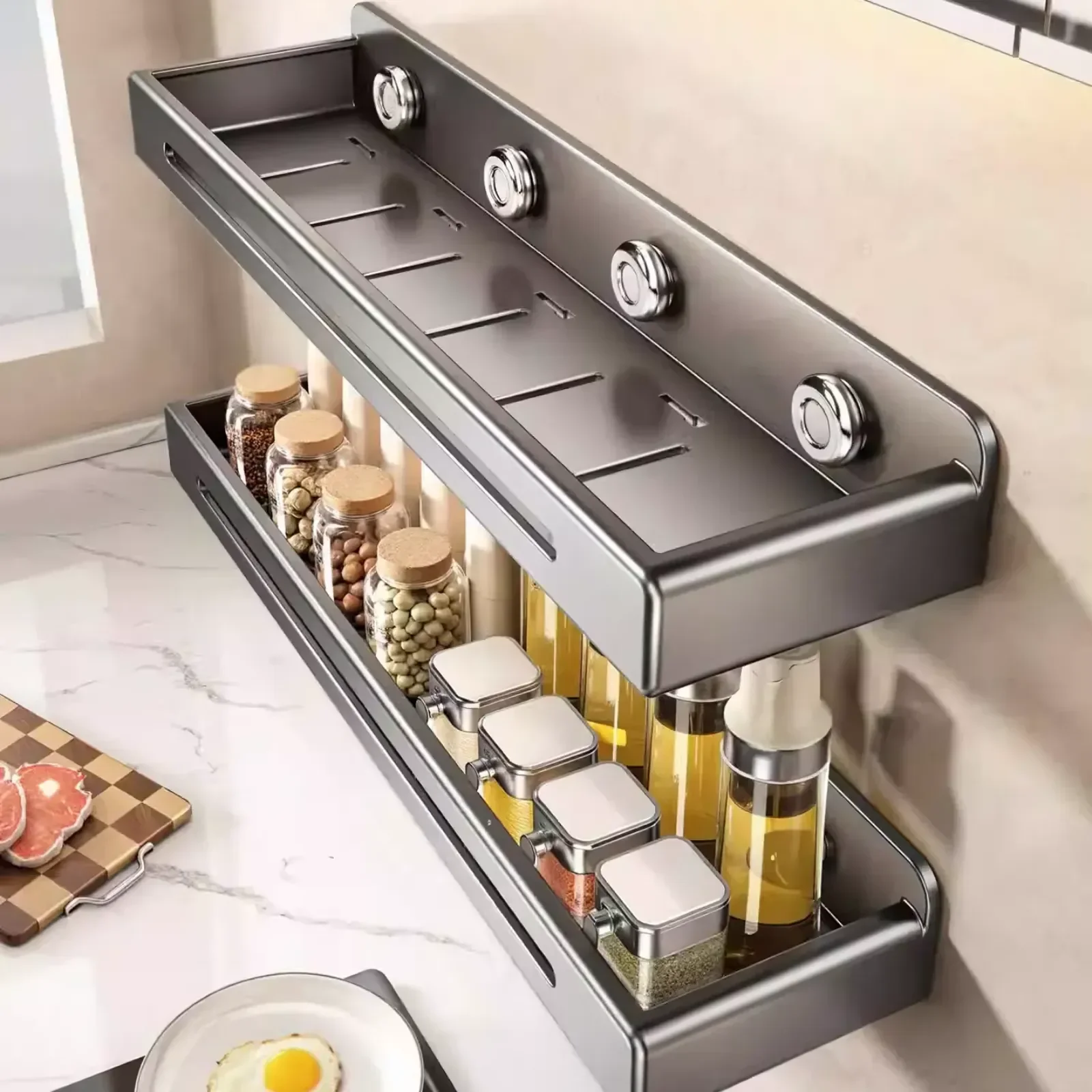 رف حمام معلق على الحائط من الف - مراجعة Commercial Kitchen Wall Shelves وسعره