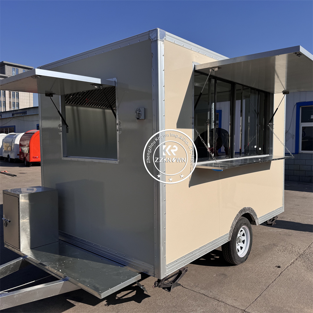 مقطورة مطبخ متنقلة تجارية مجهز - مراجعة Commercial Kitchen Vendor وسعره