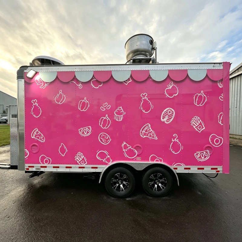 عربة طعام متنقلة مخصصة بعجلات، - مراجعة Commercial Kitchen Vendor وسعره