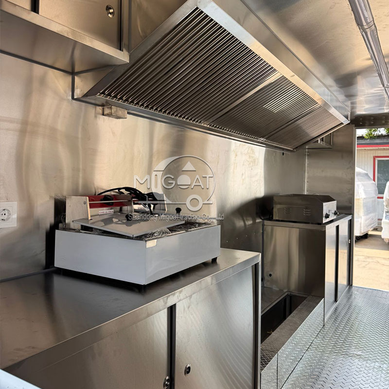 عربة طعام متنقلة خارجية متعددة - مراجعة Commercial Kitchen Vendor وسعره
