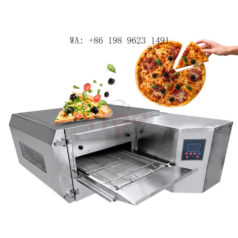 فرن بيتزا تجاري بنظام ناقل سلس - مراجعة Pizza Conveyor Oven وسعره