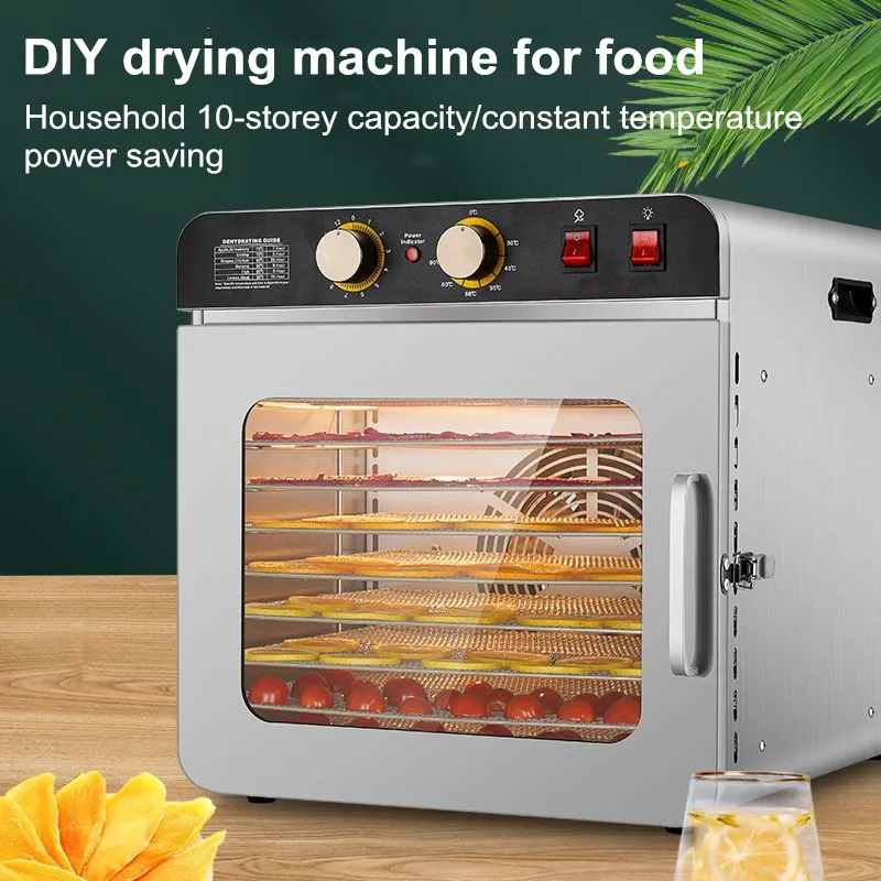 10 طبقة الفولاذ المقاوم للصدأ  - مراجعة Commercial Food Dehydrator وسعره