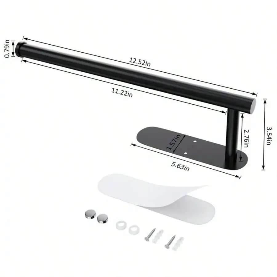 حامل مناديل ورقية بدون حفر يثب - مراجعة Commercial Kitchen Wall Shelves وسعره